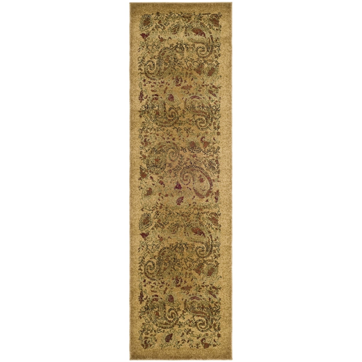 SAFAVIEH Lyndhurst Julia Traditional Floral Runner Rug, Beige/Multi, 2'3" x 22'