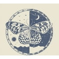 thumbnail image 2 of Butterfly Day And Night Adult Natural Crew Neck Short Sleeve Tee-XL, 2 of 4