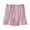 Pink, variant on Women's Maternity Shorts Adjustable Waist High Waist Postpartum Comfort Non-Tummy-Compression Style Shorts Elastic Workout Shorts