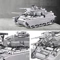 thumbnail image 2 of Juego de maquetas de tanque 3D de metal Piececool Centurion Afv, 172 unidades, 2 of 7