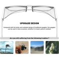 thumbnail image 2 of Safety Glasses Square Round Goggles Anti Fog Anti Pollen Blue Light Blocking Glasses For Men Women, 2 of 4