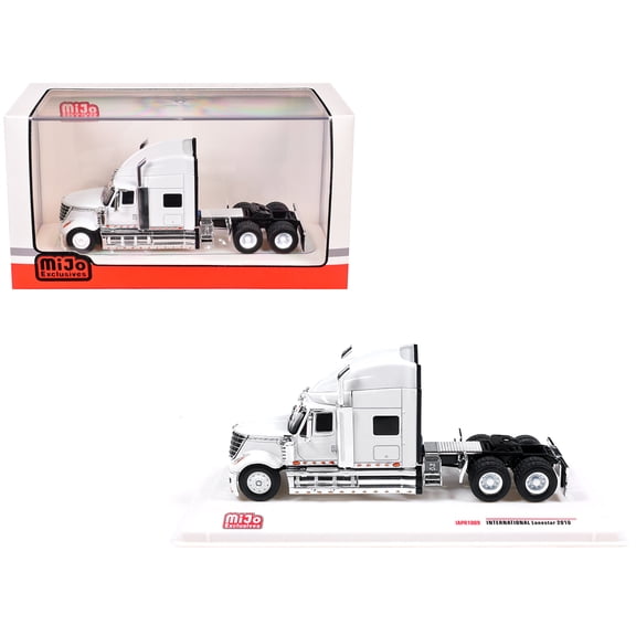 2010 International Lonestar Truck Tractor White 1/64 Diecast Model by IXO Models