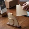 thumbnail image 6 of Tarmeek Wooden Coffee Filter Holder, Organizes & Protects #2 & #4 Cone Paper Filters, Compact Countertop Storage Filter Paper Dispenser for Kitchen Coffee Station Accessory, 6 of 8