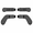 Metallic Black, variant on QXWPBV Metal Replacement Back Paddles for Xbox Elite Series 1, Series 2 and Series 2 Core Controllers, Black, 4 Piece