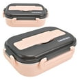 thumbnail image 4 of Caja Bento Aislada, Fiambrera A Prueba De Fugas Con Compartimento Extraíble Con Cuchara Para Palillos Para La Escuela Para Acampar, 4 of 8