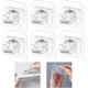 thumbnail image 1 of Soporte De Cortina De 6 Piezas Sin Perforar, Cortinas De Barra De Soporte Adhesivos, 1 of 5