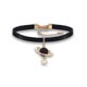 thumbnail image 1 of Collar de moda para mujer con estrella de bola redonda, Collar de estrangulamiento ajustable de cuerda negra, Hermanas, Hijas, Amigos Decoración de belleza de cumpleaños, 1 of 5