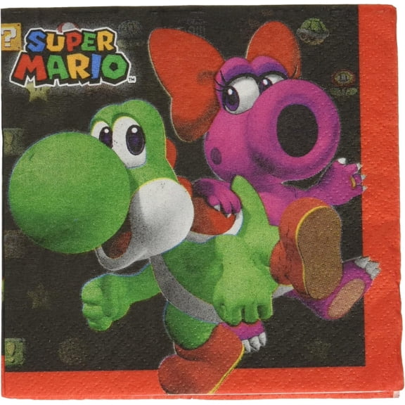 Super Mario Brothers Small Paper Napkins 16ct