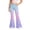 b-Light Purple, variant on LRen Girls Bell Bottom Jeans with Adjustable Waist Gradient Straight Leg High Waisted Bootcut Bell Bottoms with Pockets Flare Leg Loose Long Trousers for Big Kids Age 7-8 Years