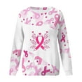 thumbnail image 4 of Edvintorg Women's Fashion Sweatshirts Clearance Casual Long Sleeve Round Neck Printed Tops Blouse Ladies Sweatshirt Women's Tracksuits, 4 of 5