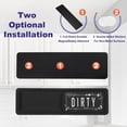 thumbnail image 4 of PATIKIL Dishwasher Magnet Clean Dirty Sign, 7x2 Clean & Dirty Dishwasher Indicator Slider Black Acrylic Magnet Sign Easy to Read Kitchen Accessory, Black & White, 4 of 7