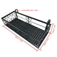 thumbnail image 2 of Iron Hang-ing Flower Railing Shelf Basket with Hooks Balcony Planter Pots Stand Holder for Outside 1-Tier, 2 of 8