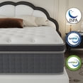 thumbnail image 3 of Kviwasha Full Mattress in a Box, 10 Inch Hybrid Cooling Gel Memory Foam Mattress, Individually Pocket Coils, Medium Firm, Pressure Relief, CertiPUR-US, 3 of 7
