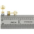 thumbnail image 4 of 10K Yellow Gold Bezel Set Diamond Mini Round Earrings 4mm Studs 1/10 Ct., 4 of 5