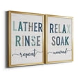 thumbnail image 2 of 2 Piece Set Lather Rinse Repeat Premium Framed Canvas - Ready to Hang - 18.5 x 24.5 Each - Black Frame, 2 of 8