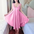 thumbnail image 3 of HomeGardon Nightgowns for Women,Summer Dresses Fashion Women V-Neck Casual Solid Sleeveless Sleepshirts Dress, 3 of 6