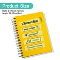 thumbnail image 3 of NineLeaf 8 Pack Compatible for Brother P-touch TZe-831 TZe831 TZ-831 TZ831 12mm Black on Gold Laminated Label Tape 0.47" x 26.2 ft (12mm x 8m), 3 of 3