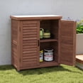 thumbnail image 3 of Potting Bench with Storage Cabinet & Metal Tabletop - Stylish Outdoor Garden Workstation, Perfect for Patio and Coffee Prep, Dimensions: 31x17x36''!, 3 of 8