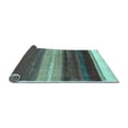 thumbnail image 2 of Ahgly Company Indoor Round Abstract Light Blue Contemporary Area Rugs, 5' Round, 2 of 4