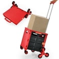 thumbnail image 2 of Spaco  Foldable Utility Cart for Travel and Shopping-Red, Heavy Duty Collapsible Utility Cart with Wheels for Storage, Laundry, Luggage, 2 of 9