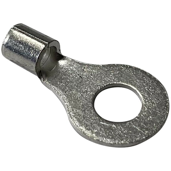 (100) Non-Insulated 12-10 AWG Gauge Ring Connector 1/4" Stud Electrical Wire Terminal - USA