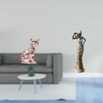 thumbnail image 2 of Estatua de gato, figura decorativa, escultura animal, arte, artesanía, adorno para chimenea, escultura africana, adorno de mesa, estatua vintage de da, 2 of 8