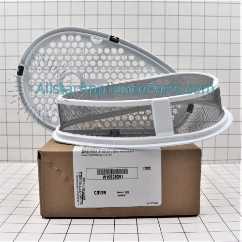 OEM Whirlpool W10828351 Dryer Lint Filter With Cover 