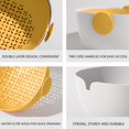 thumbnail image 3 of YgkuHd 2 Packs Strainers And Colanders Bowl Set, Sturdy Kitchen Sink Strainer For Fruit And Vegetable Wash, Noodle Pasta Strainer, Vegetable And Fruit Colander ,Safe, 3 of 5
