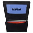 thumbnail image 2 of Moga Genuine Leather Business Card Holder Name Card Case Credit Card Wallet with ID Window, 2 of 18