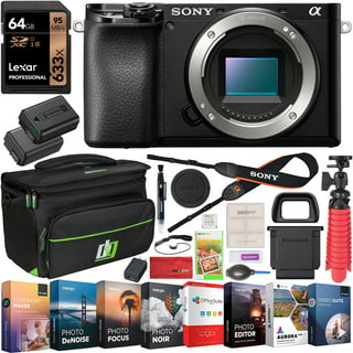  Sony a6400 4K Mirrorless Camera ILCE-6400/B Body Only with  Travel Case Gadget Bag and Deco Gear Deluxe Cleaning Kit Extra Battery  Remote & Flash Bundle : Electronics