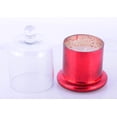 thumbnail image 4 of Red Scented Paraffin Wax Cloche Glass Jar Candle Evening Wedding Parties Home Decor Table Decoration Gift by Mystiquedecors, 4 of 4