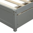 thumbnail image 4 of Holaki Twin Size Wood Bed with 2 Storage Drawers for Kids, Gray, 4 of 7