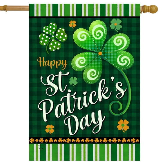 Briarwood Lane Happy St. Patrick's Day House Flag