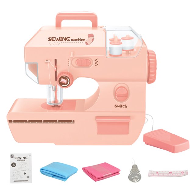 Juguete De Máquina De Coser Para Niños Con Efecto De Luz, Juguete De Máquina De Coser, Juguete De Costura Eléctrico Educativo Temprano Muyoka Hogar