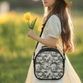 thumbnail image 3 of Uourmeti Removable Shoulder Strap Kids Lunch Bag for School Outdoor, Polyester Fabric Portable Kids Insulated Lunch Bag, Digital Camouflage Design, 3 of 6