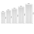 thumbnail image 3 of Festnight 2PCS 245*140cm Solid Color Curtains Polyester Fiber Grommet Filtering Casual Textured Curtains for Bedroom Living Room, 3 of 7