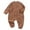 Brown, variant on Rompers for Infants Boys Infant Baby Boys Girls Knit Cardigan Sweater Jumpsuit Cute Print Romper Playsuit Sweatshirt Green Size,3-6 Months