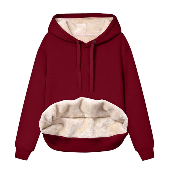Solid Long Coat With Hood Long Sleeve Oversized Jacket With Pockets Women Zip Up Jacket Plus Size Cozy Warm Coat 2024 Fashion Fall Winter Outwear Womens Jacket