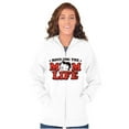 thumbnail image 3 of Betty Boop Rocking The Mom Life Women Plus Size Zipper Hoodie Brisco Brands 2X, 3 of 5