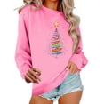 thumbnail image 2 of Heisall Womens Sweatshirts Round Neck No Hood Loose Casual Christmas Print 2025 Fall Winter Christmas Fashion Sweatshirts, 2 of 6
