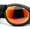Black - Orange Mirror, variant on Cafe Racer Reflective Color Mirror Lens Retro Paded Riding Goggle Sunglasses Black - Blue Mirror