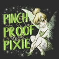 thumbnail image 2 of Women's Peter Pan St. Patrick's Day Tinkerbell Pinch Proof Pixie  Graphic Tee Black Medium, 2 of 4