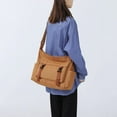 thumbnail image 3 of Canvas Messenger Bag Large Hobo Crossbody Bag with Multiple Pockets Canvas Shoulder Tote Bag for Women and Men, 3 of 7