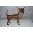 thumbnail image 3 of Nifao Standing Chihuahua Bronze Statue – Home Decor Sculpture, 6"L x 16"W x 14"H, 3 of 12