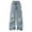 style-13 Blue, variant on Gubotare Jeans for Kids Girls Girl's Plain Elastic High Waist Straight Leg Denim Jeans Long Pants with Pockets,Blue,5-7 Years