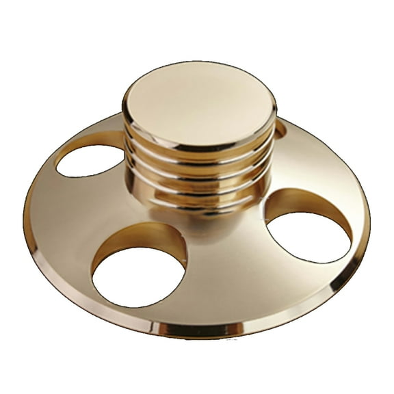 1* LP Vinyl Record Player Gold Stabilizer Weight, LP Vinyl Record Player