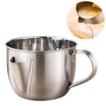 thumbnail image 1 of Lubelski Oil Grease Separator with Handle Multi-use 304 Stainless Steel Two-way Outlet Oil Filter Bowl Kitchen Gadget, 1 of 9