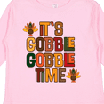 thumbnail image 4 of Inktastic Thanksgiving Gobble Time Turkey Boys or Girls Long Sleeve Toddler T-Shirt, 4 of 5