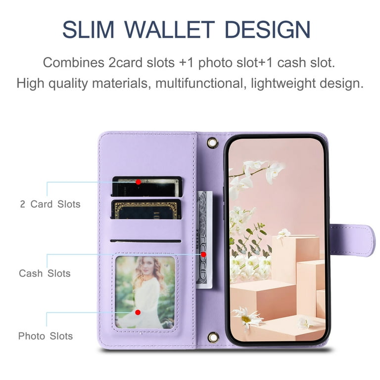 For Google Pixel 7A Case Slim Leather Wallet Flip Phone Cover