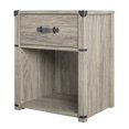 thumbnail image 3 of Little Seeds Nova 1 Drawer Storage Nightstand – Grey Oak, 3 of 8